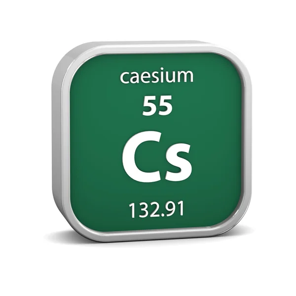 Materiální znak cesium — Stock fotografie