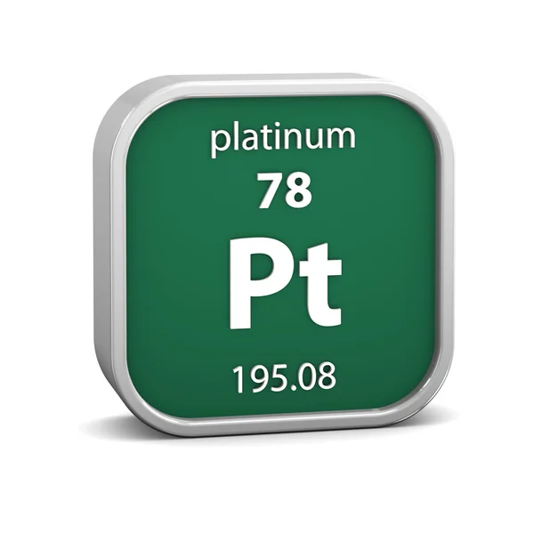 Platinum material sign — Stock Photo, Image