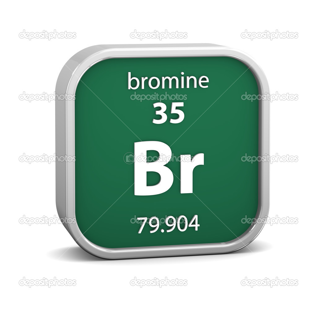 Bromine material sign — Stock Photo © nmcandre 25584409