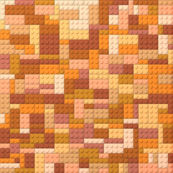 Toy bricks color background - orange and brown — Stock Photo, Image