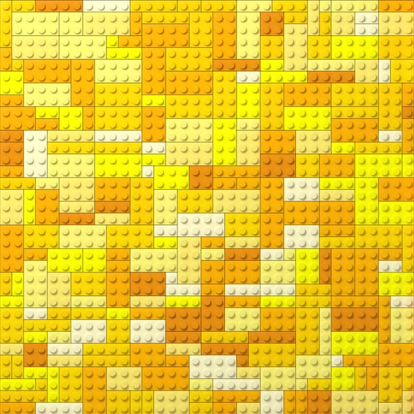 Toy bricks color background - yellow — Stock Photo, Image