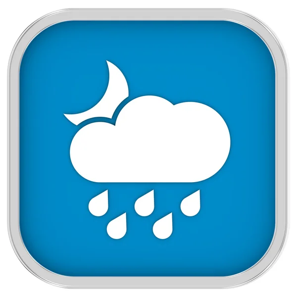 Cloudy at night with considerable amount of rain sign — Stock Photo, Image