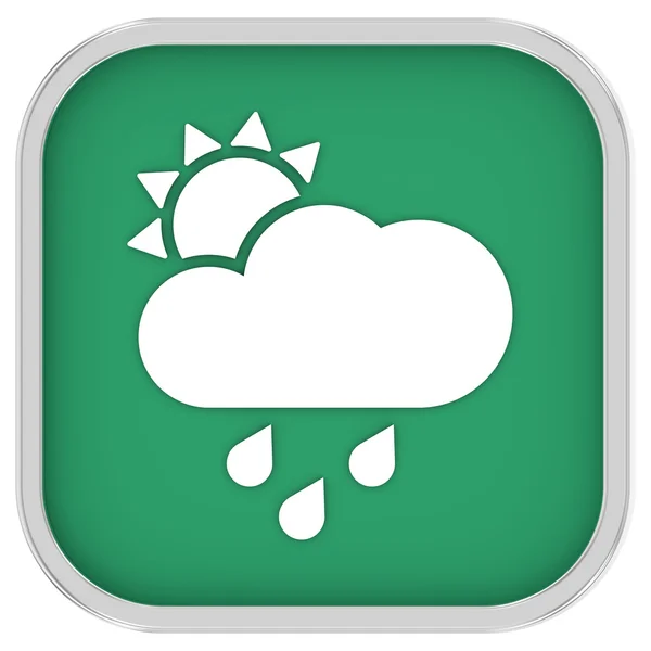 Mainly cloudy with considerable amount of rain sign — Stock Photo, Image