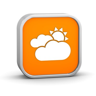 Çoğunlukla bulutlu güneşli aralıkları işaret ile