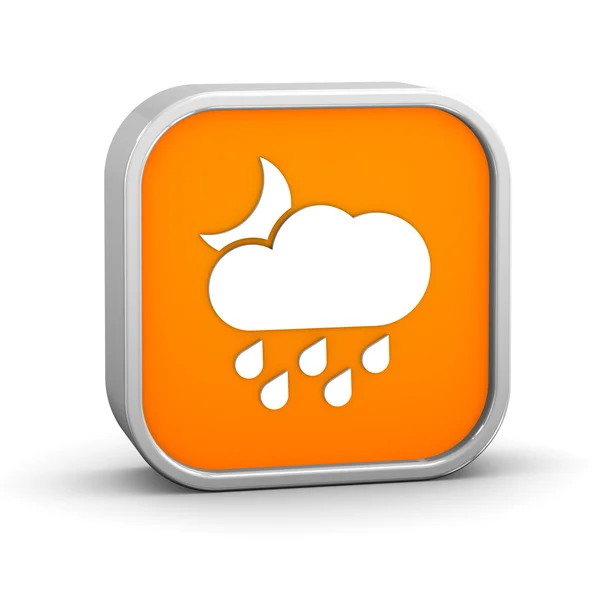 Cloudy at night with considerable amount of rain sign — Stock Photo, Image