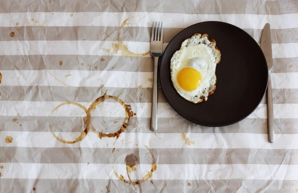 Petit déjeuner modeste dans un café — Photo