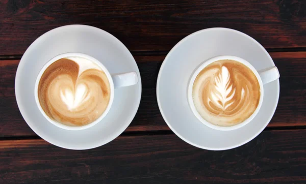 Twee koppen koffie. — Stockfoto