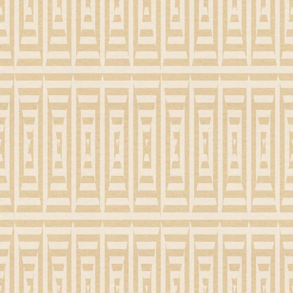 Brown textured paper with lined tringle pattern — Stock Photo, Image