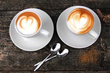 Cups of cappuccino clipart