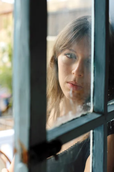 Beautiful young sadly girl — Stock Photo, Image