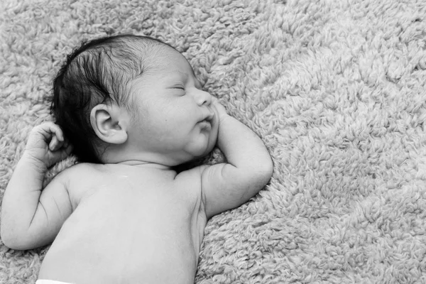 Sleeping 5 days old baby — Stock Photo, Image