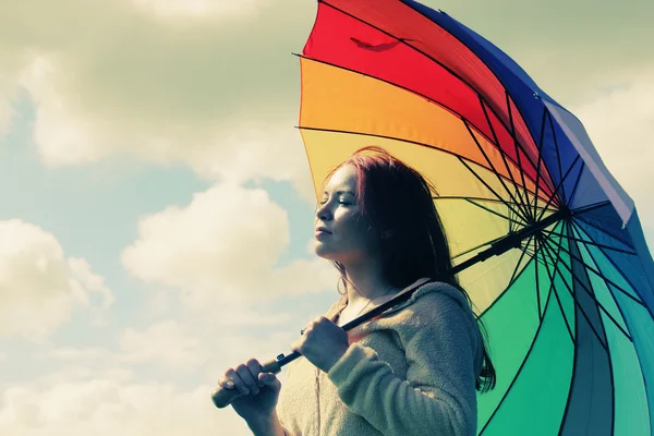 Mulher com guarda-chuva — Fotografia de Stock