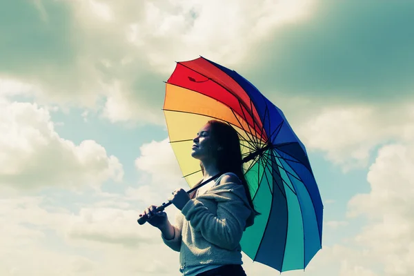 Esernyős nő — Stock Fotó