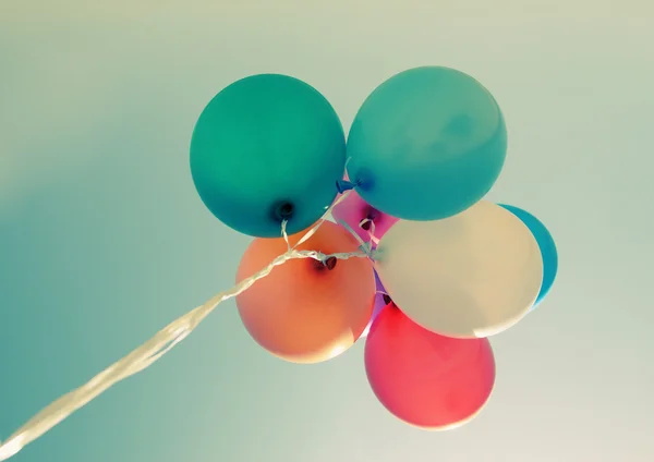 Primo piano di palloncini colorati — Foto Stock