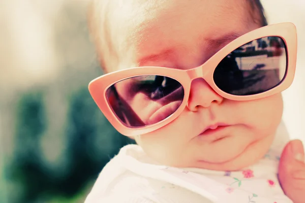 Portrait of fashion baby outdoors — Stock Photo, Image