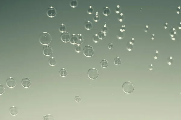 Soap bubbles floating in the air — Stock Photo, Image