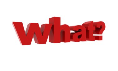 Ne? kırmızı metin