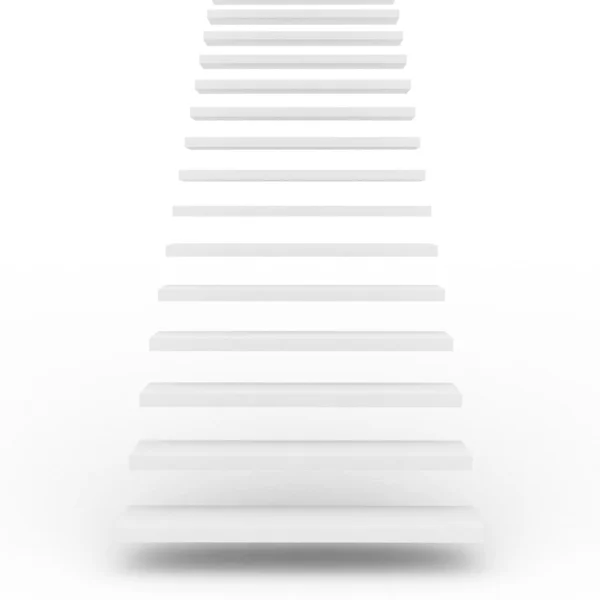 Abstract white staircase — Stock Photo, Image