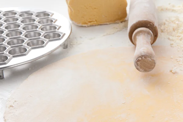 Manufacturing process Russian dumplings — Zdjęcie stockowe