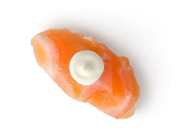 Sushi łososia miłość na białym tle — Zdjęcie stockowe