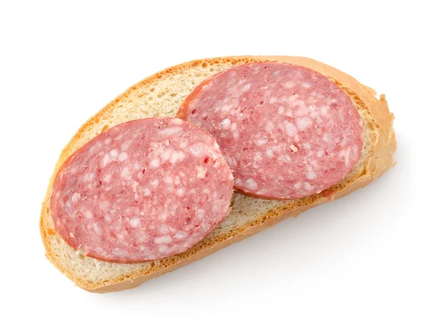 Sandwich con salami —  Fotos de Stock