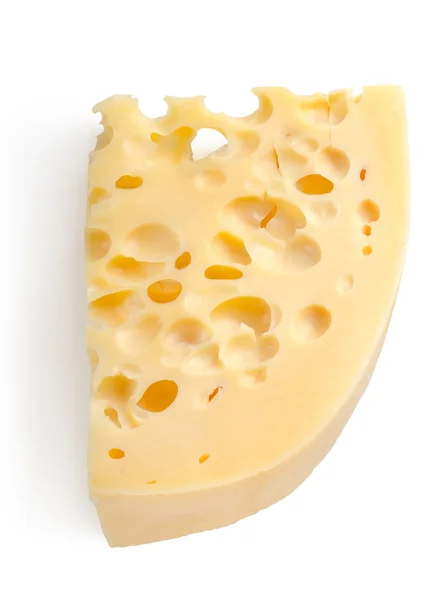 Swiss cheese isolated — Stock Photo, Image