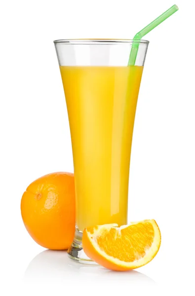 Juice and fruit isolated — Stock Photo, Image