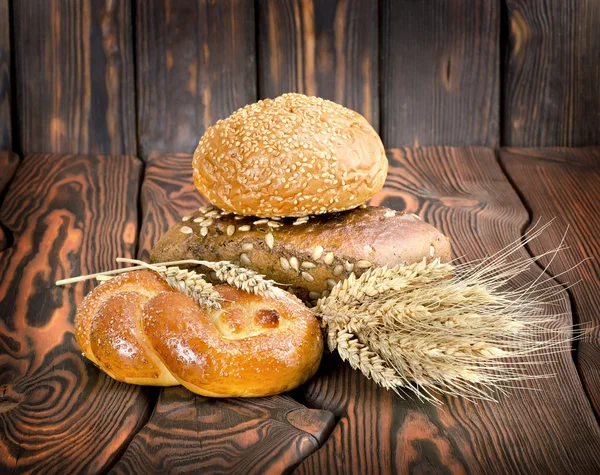 Bread Food background — Stock Photo, Image