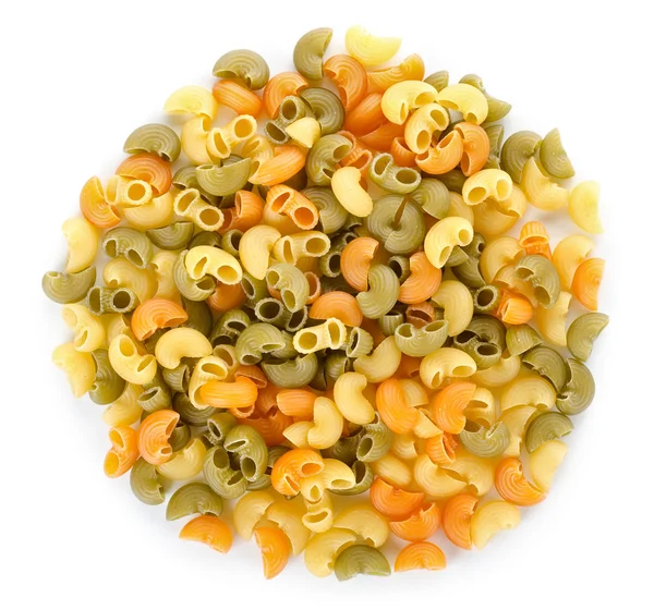 Blandning av pasta isolerade — Stockfoto