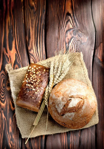 Produits de boulangerie et blé — Photo