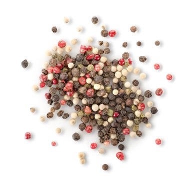 Spices of red and black pepper clipart