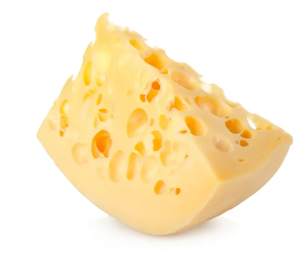 Dutch swiss cheese isolated — Stock Photo, Image