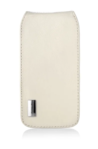 Beige case for mobile phone — Stock Photo, Image