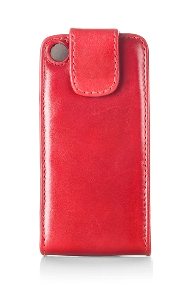 Red case for mobile phone — Stock Photo, Image