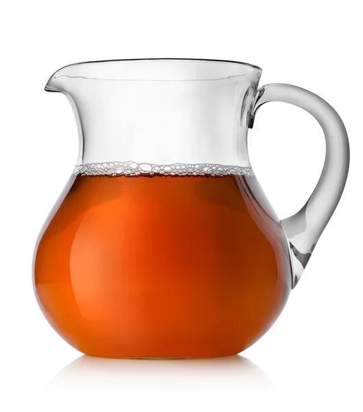 Pear juice in a jug — Stock Photo, Image