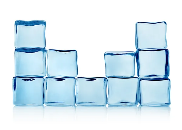 Figures from ice cubes — Stock Photo, Image