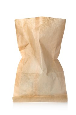 boş kağıt torba izole