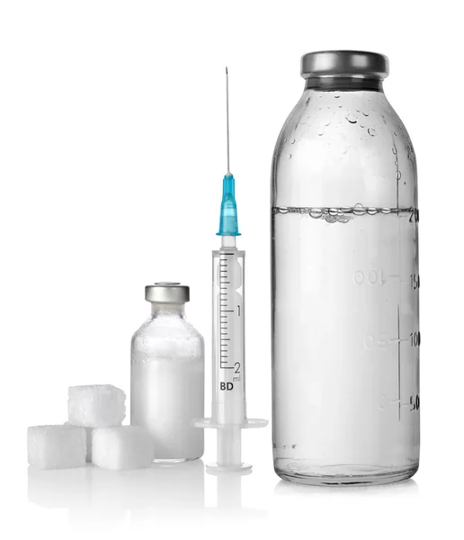Drop counter and syringe — Stock Photo, Image