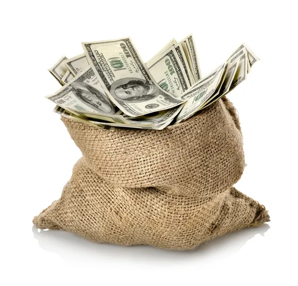 Dollar in the bag — Stock Photo, Image