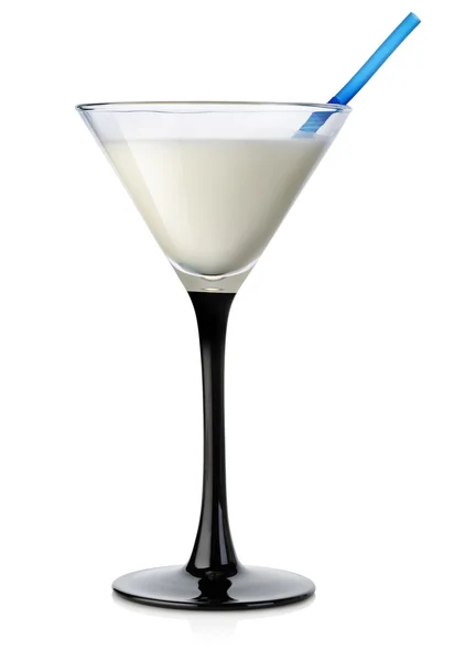 Cocktail in een hoog glas melk — Stockfoto