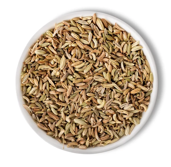 Fennel in plate isolated — Stock Photo, Image