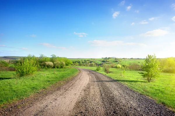 Droga na terenach wiejskich — Zdjęcie stockowe