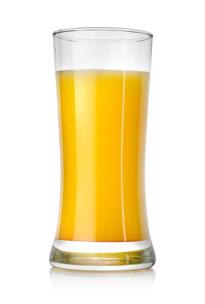 Juicy orange juice in a big glass — Stock Photo, Image