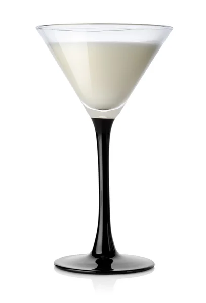 Coquetel branco em um copo de vinho — Fotografia de Stock