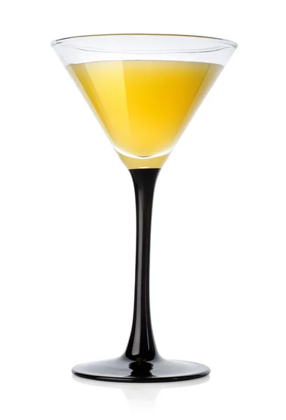 Žluté koktejlové sklenici — Stock fotografie