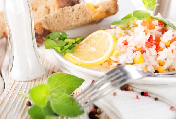 Risotto with vegetables — Stock Photo, Image