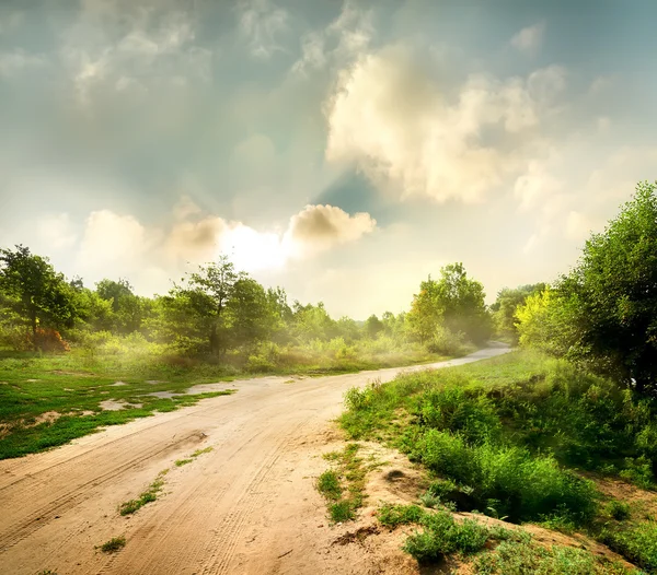 Nebbia all'alba — Foto Stock