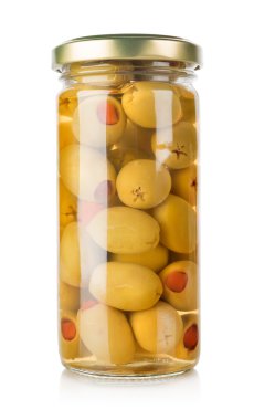 Cam kavanozda zeytin