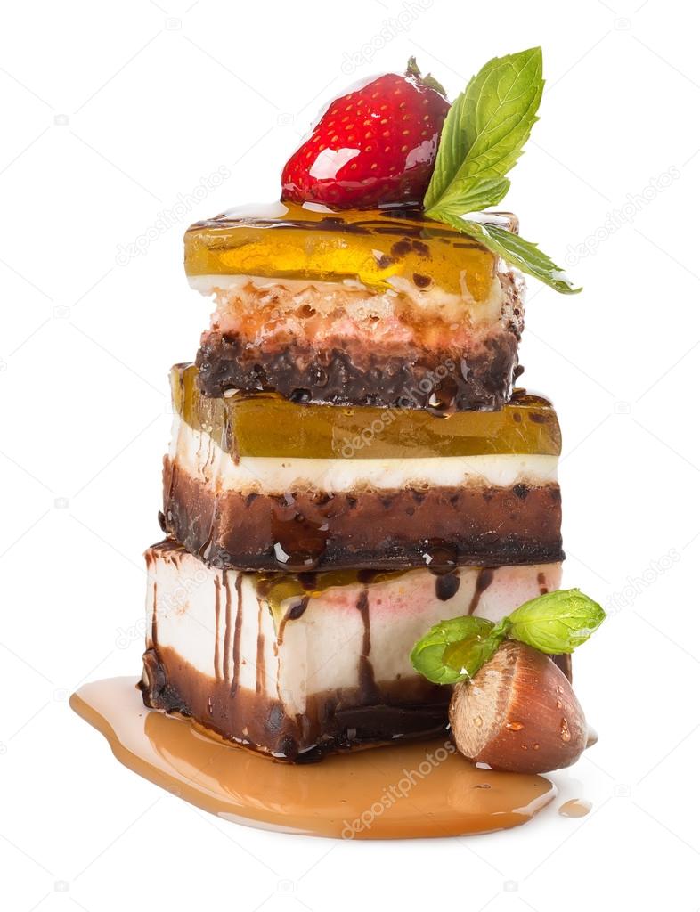 Pyramid of jelly cakes