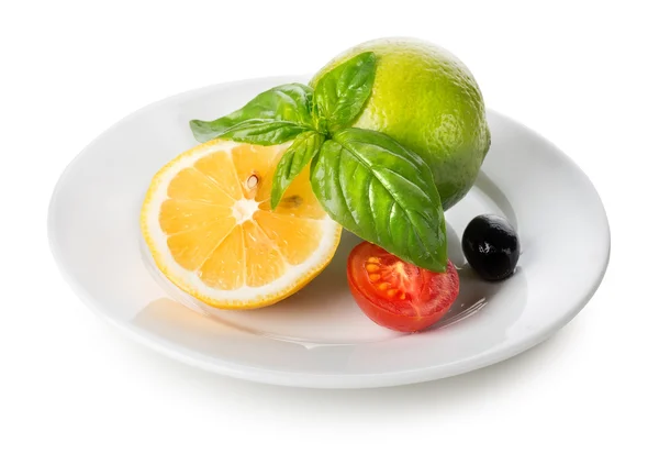 Citrusové plody a zelenina — Stock fotografie